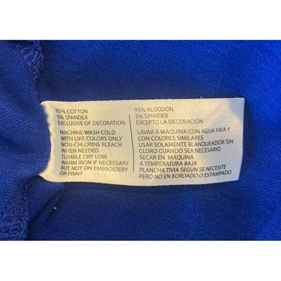 US Polo Assn Blue & Pink Womens SZ XL USPA Collared Cotton Button Top Shirt - Picture 5 of 5